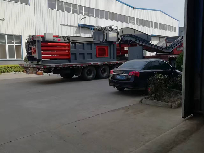 廢紙打包機發貨現場